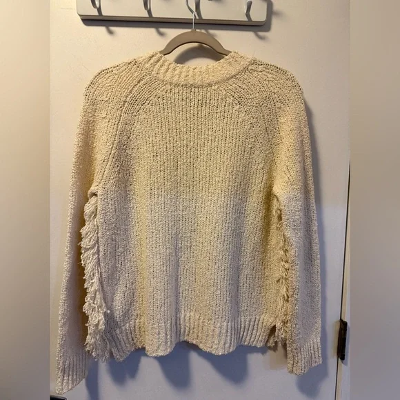 Madewell Fringe Sweater, Size S - Picture 4 of 6
